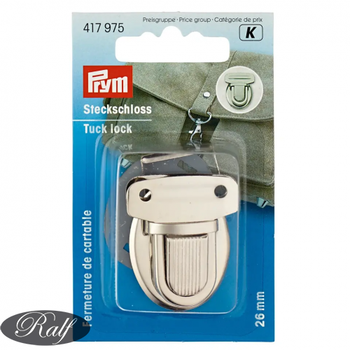 Catarama pentru geanta 26mm argintiu - Prym 417975